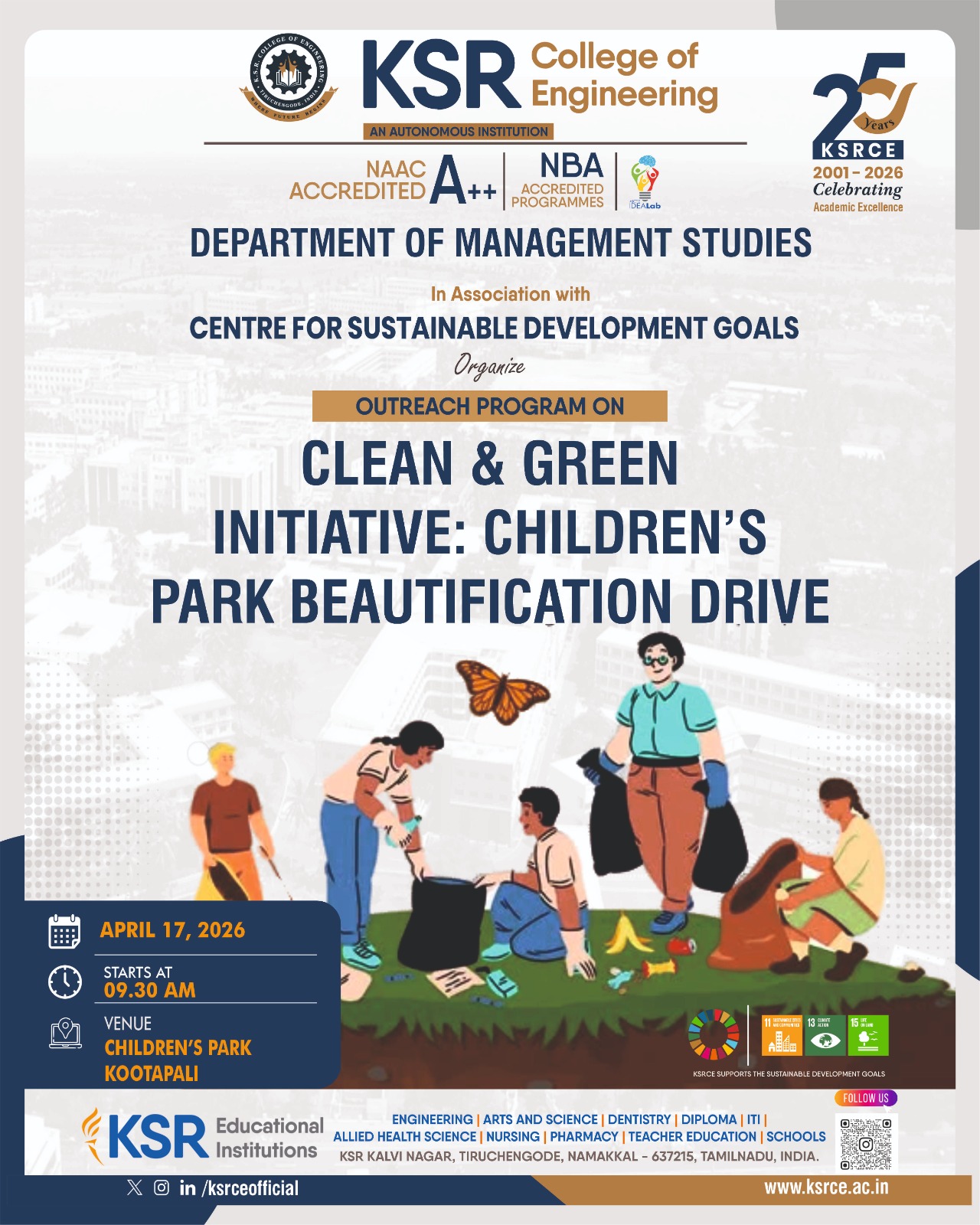 Out Reach Ptpgramme  on Clean & Green Initiative : Children's Park Beautification Drive